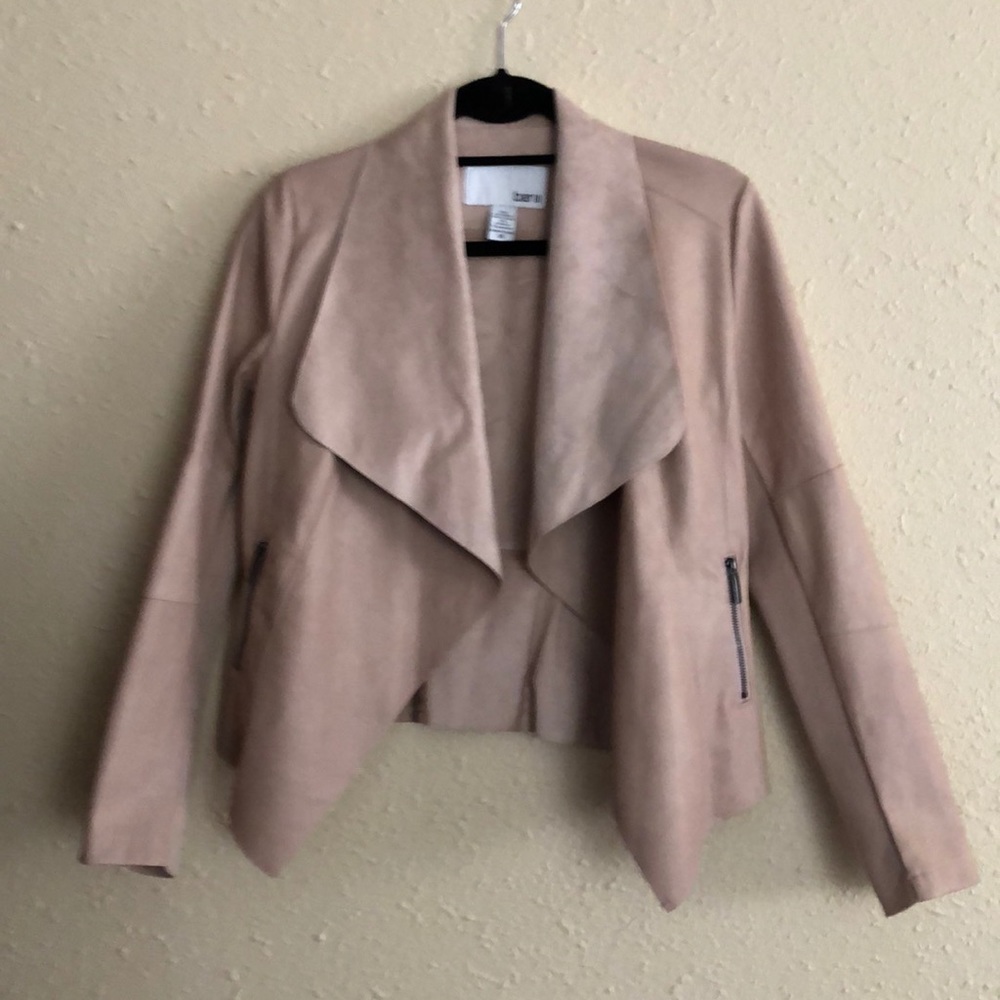 Bar lll Faux Leather Flyaway Jacket